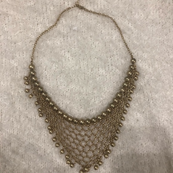 Chain net statement necklace - Picture 3 of 6